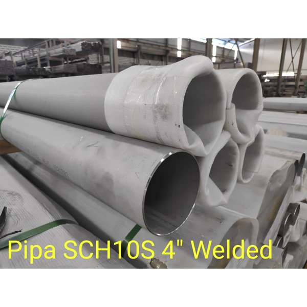 Pipa Stainless SCH10S 4" Welded