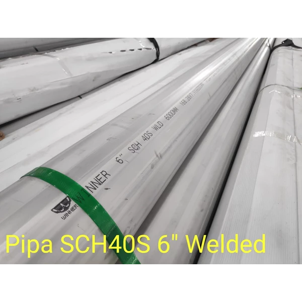 Pipa Stainless SCH10S 6" Welded