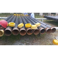 Black Pipe Carbon Steel Welded And Seamless Coating 3lpe Polyteline. Size 24 Inch Sch 40