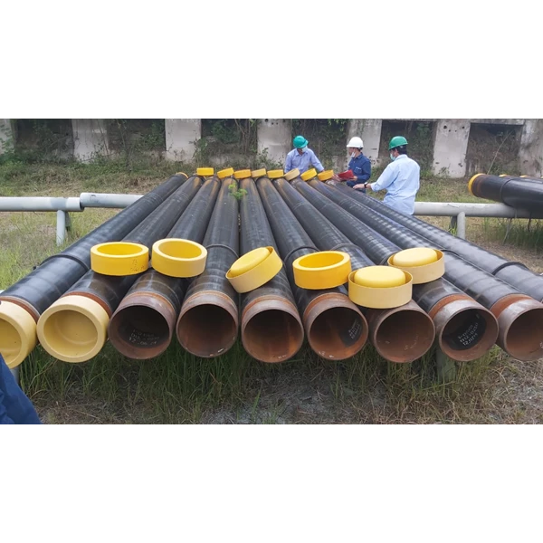 Black Pipe Carbon Steel Welded And Seamless Coating 3lpe Polyteline. Size 24 Inch Sch 40